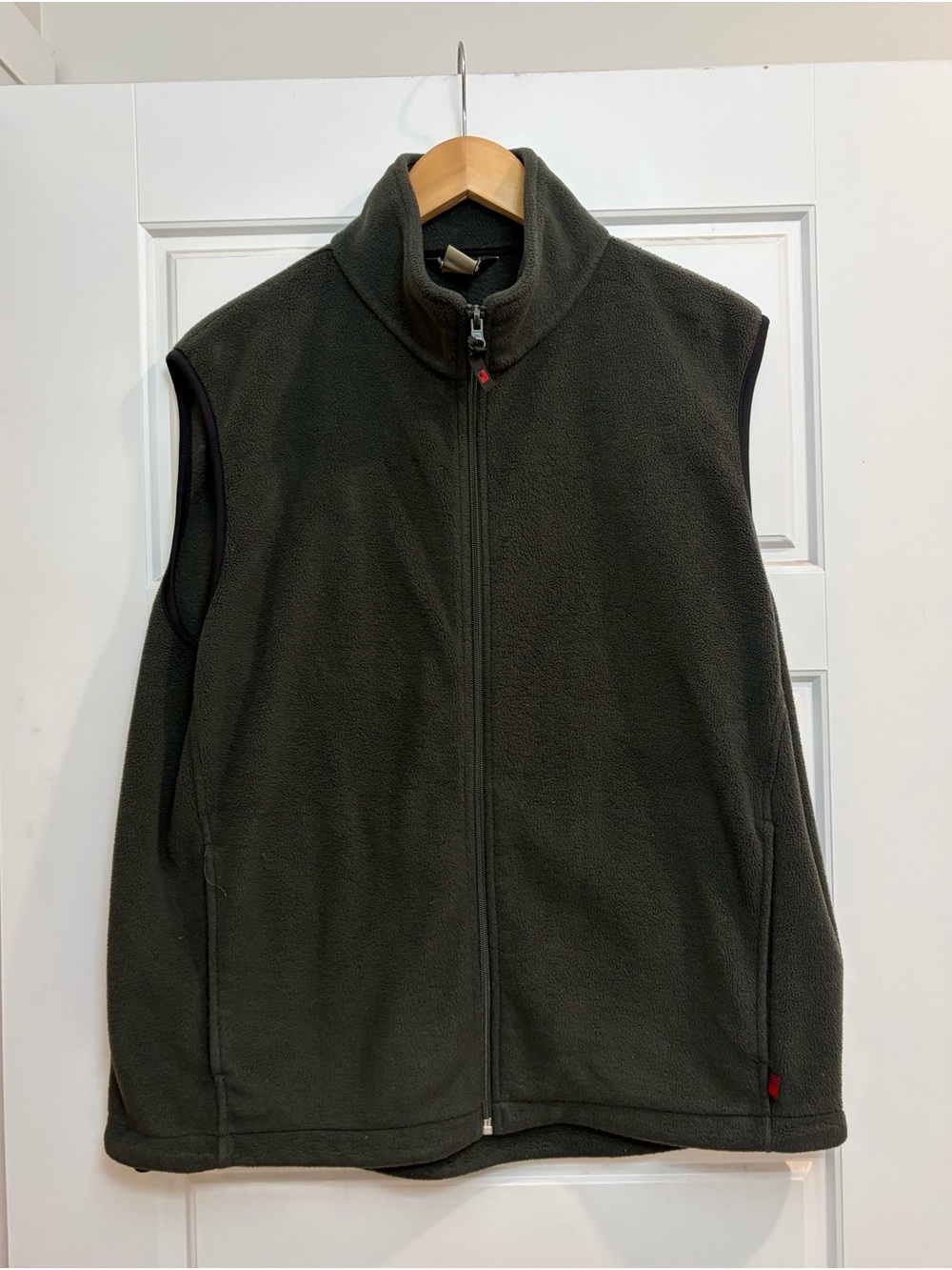 Woolrich Olive Green Fleece Vest - Full Zip